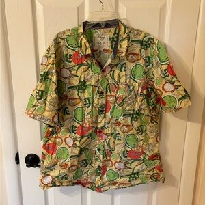 1888 Island Life Tropical Print Men's Casual Shirt